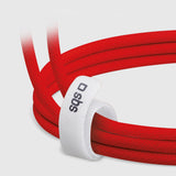 SBS TECABLETISSUETCCR USB-C - USB-C 1,5 m 60W flæsket kabel - rød