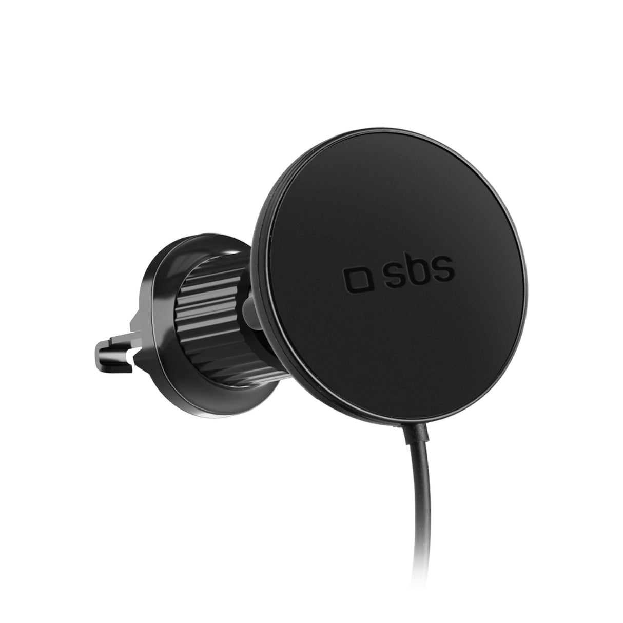 Smartphone holder med infusionsoplader SBS TESUPPMAG15WVENT kompatibel med MagSafe - sort