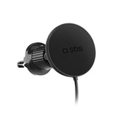 Smartphone holder med infusionsoplader SBS TESUPPMAG15WVENT kompatibel med MagSafe - sort