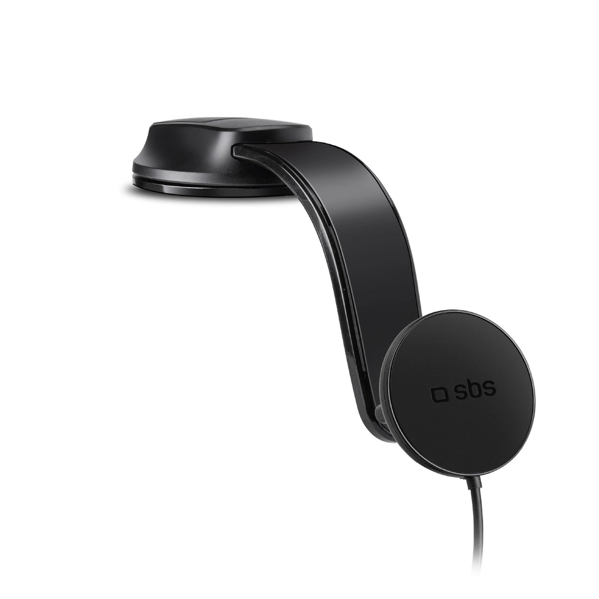 Smartphone holder med induktiv oplader SBS TESUPPMAG15W2115W kompatibel med MagSafe - sort