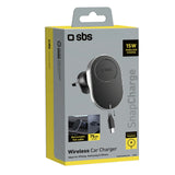 SBS TESUPP15WRETRACABL Trådløs oplader Smartphone Holder med Retractable kabel Kompatibel med MagSafe - sort
