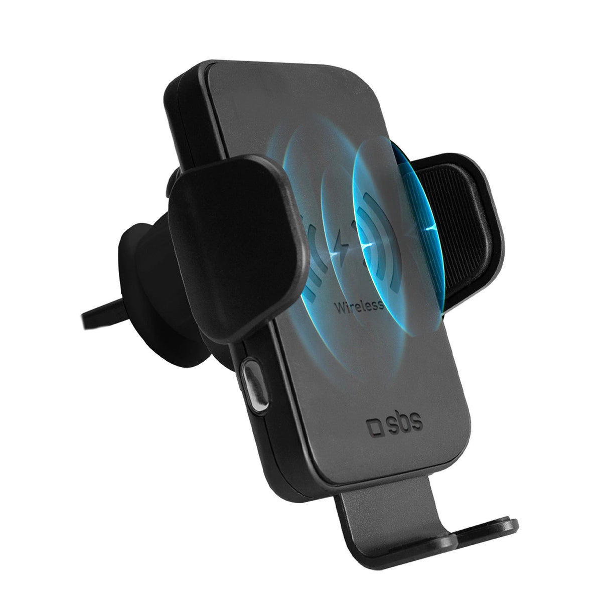 SBS TESUPWIR15WAUT smartphone holder med trådløs oplader til luftventil - sort