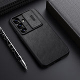 Nillkin Qin Pro Case til Samsung Galaxy S25 med Flip og Camera Cover - sort