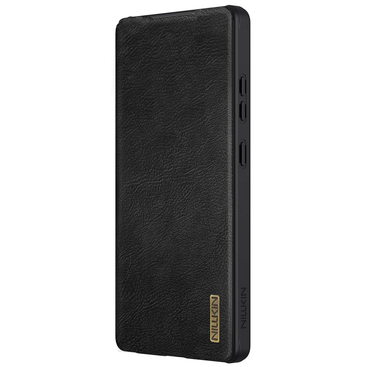 Nillkin Qin Pro Case til Samsung Galaxy S25 Ultra med Flip og Camera Cover - sort