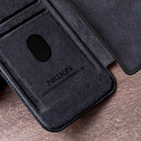 Nillkin Qin Pro Case til Samsung Galaxy S25 Ultra med Flip og Camera Cover - sort