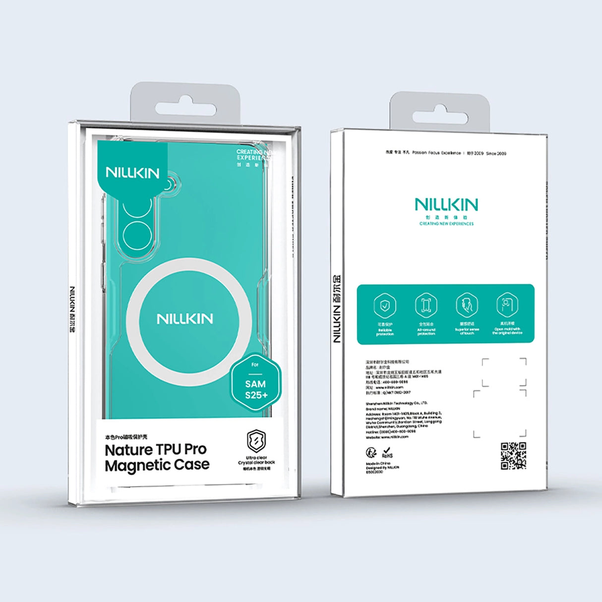 Nillkin Nature TPU Pro Magnetic Case med MagSafe til Samsung S25+ - hvid