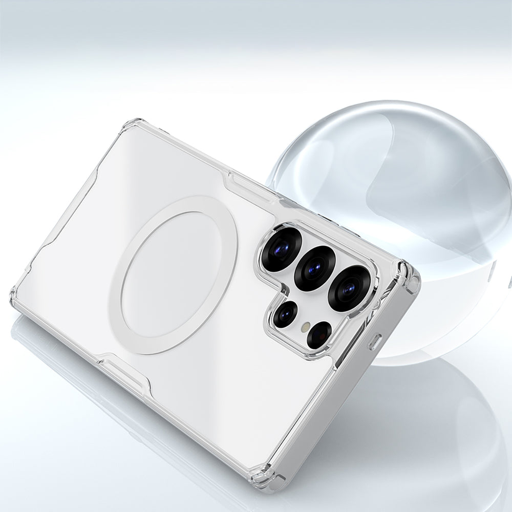 Nillkin Nature TPU Pro Magnetic Case med MagSafe til Samsung Galaxy S25 Ultra - Hvid