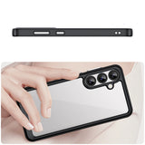 Udendørs rumkasse til Samsung Galaxy A36 Cover med fleksibel ramme - sort