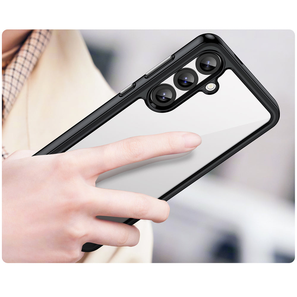 Outer Space Case til Samsung Galaxy A36 Cover med Flexible Frame - sort