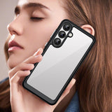 Udendørs rumkasse til Samsung Galaxy A36 Cover med fleksibel ramme - sort