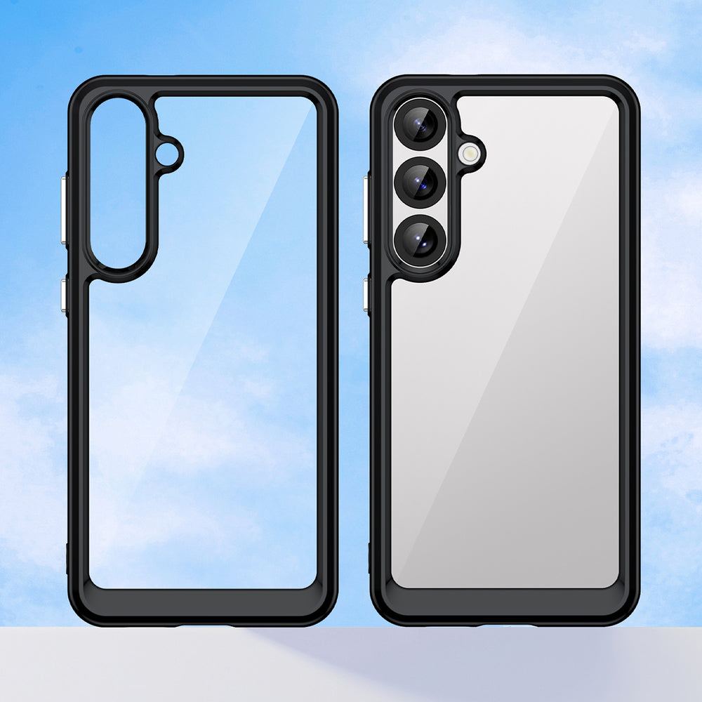 Outer Space Case til Samsung Galaxy A36 Cover med Flexible Frame - sort