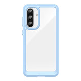 Udendørs rumkasse til Samsung Galaxy A36 Cover med fleksibel ramme - blå
