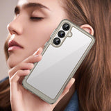 Outer Space Case for Samsung Galaxy A36 Cover med Fleksibel ramme - Halvt gennemsigtigt, sort