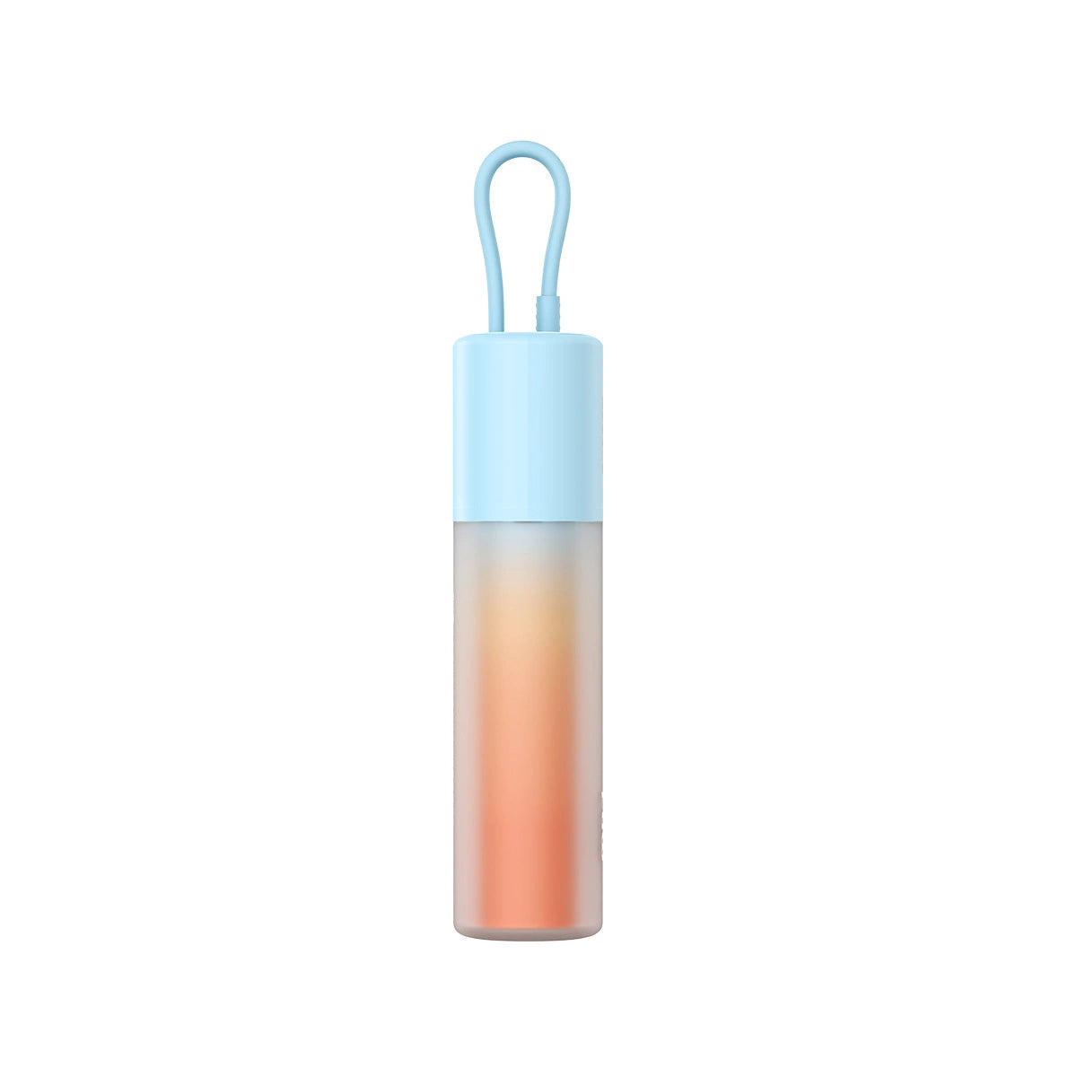 Baseus Popsicle 5200mAh 20W Powerbank med indbygget lynkabel (+ hvid Baseus Simple USB-C - USB-C 60W / 20V / 3A / 30cm kabel) - Blå-Orange