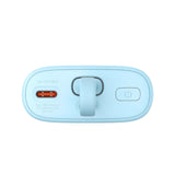 Baseus Popsicle 5200mAh 20W Powerbank with Built-in Lightning Cable (+ White Baseus Simple USB-C - USB-C 60W/20V/3A/30cm Cable) - Blue-Orange