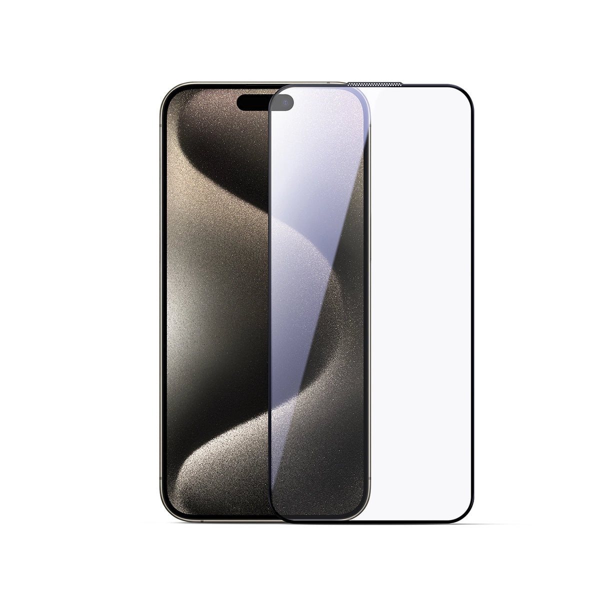 Joyroom JR-MLG0276 2.5D HD Støvfrit tempereret glas med sort ramme til iPhone 15/16