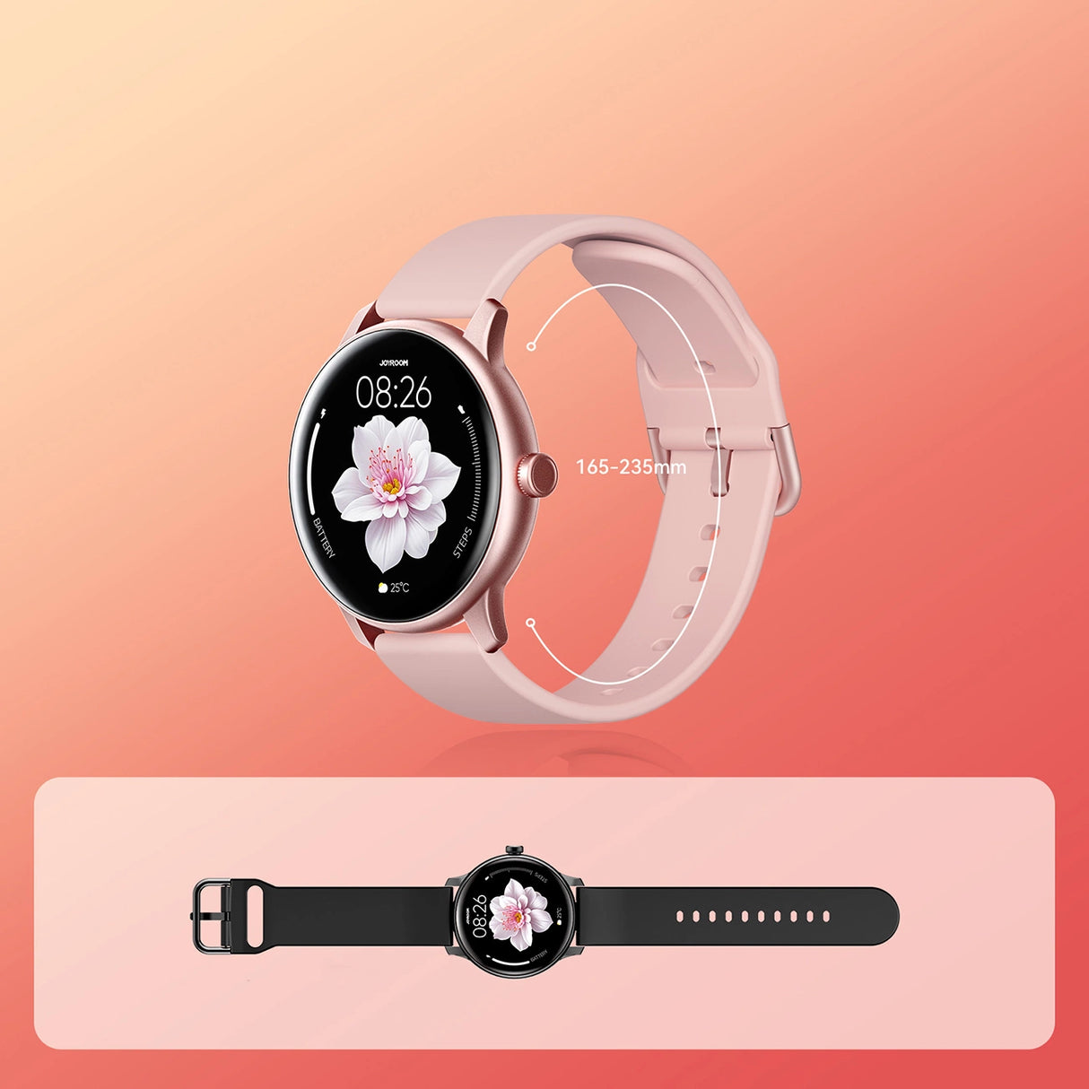 Joyroom Classis Series JR-FC1 Smartwatch med Call Answering Function / IP68 Beskyttelse - Pink