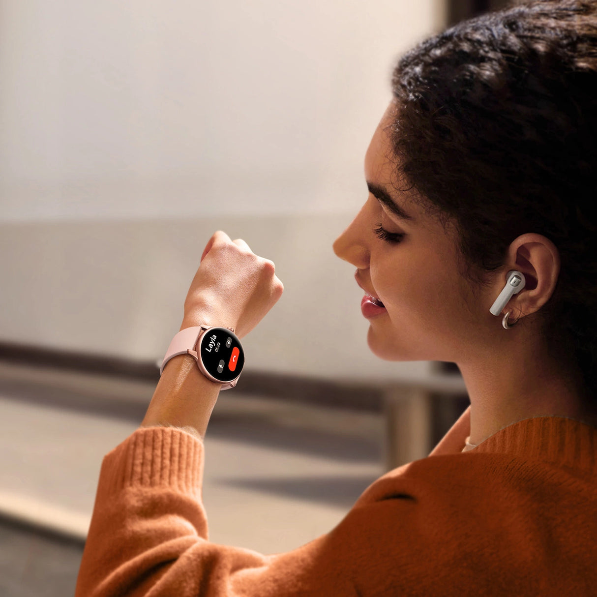 Joyroom Classis Series JR-FC1 Smartwatch med Call Answering Function / IP68 Beskyttelse - Pink