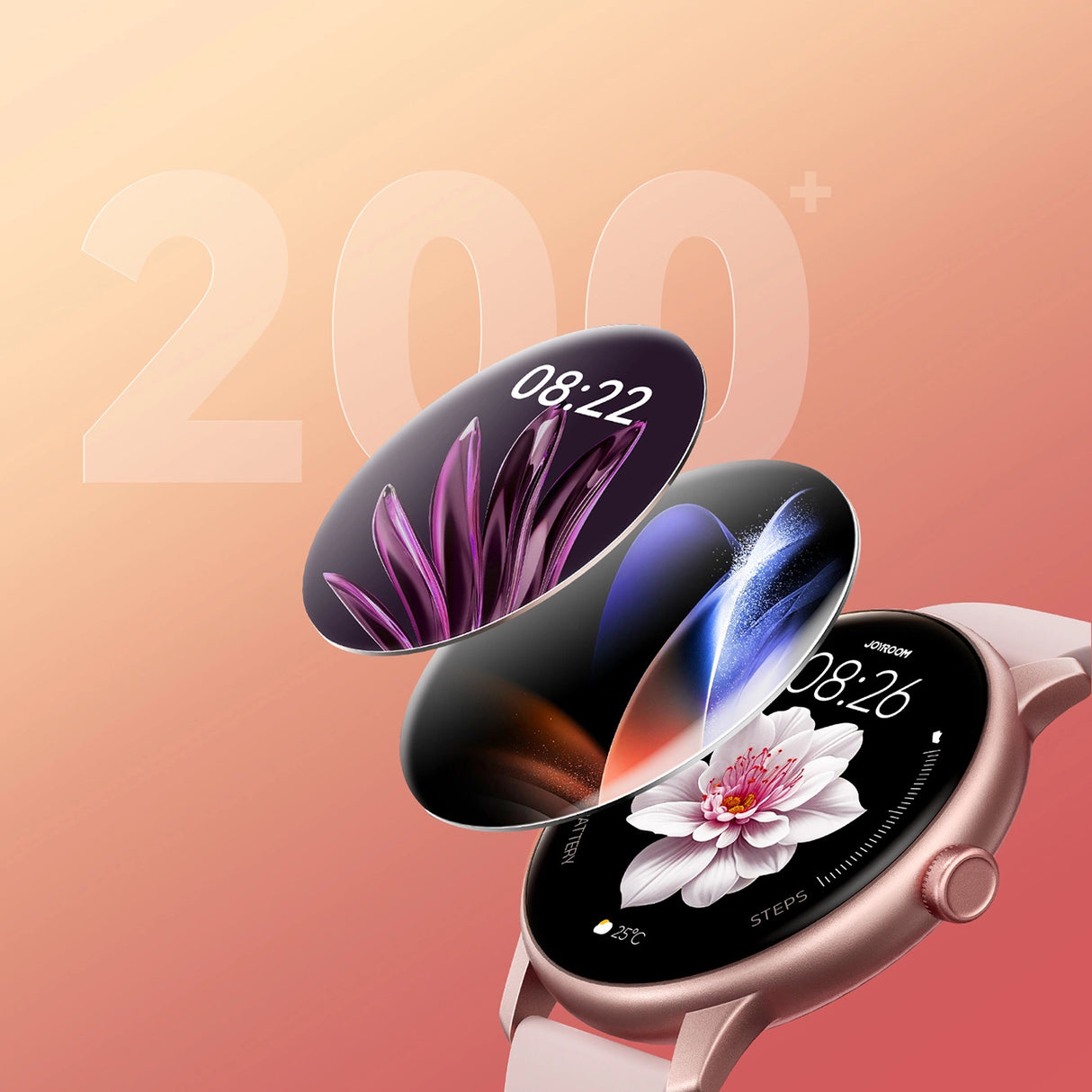 Joyroom Classis Series JR-FC1 Smartwatch med Call Answering Function / IP68 Beskyttelse - Pink