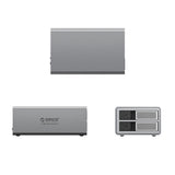 Orico 9828RU3 2 Big DAS Solution ProRAID Disk Array for 2 2.5"/3.5" SATA HDD/SSD Drives with RAID Controller - Gray