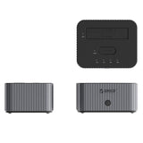 Orico IT28E-C 2-Disk Docking Station med M.2 NVME 2.5"/3.5 HDD/2.5" SSD Klonfunktion - Grå