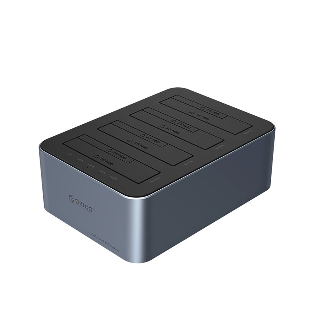 Orico 6646C3-C 4-Drive Docking Station with Offline Clone Function 2.5"/3.5" SATA HDD/SSD - Gray