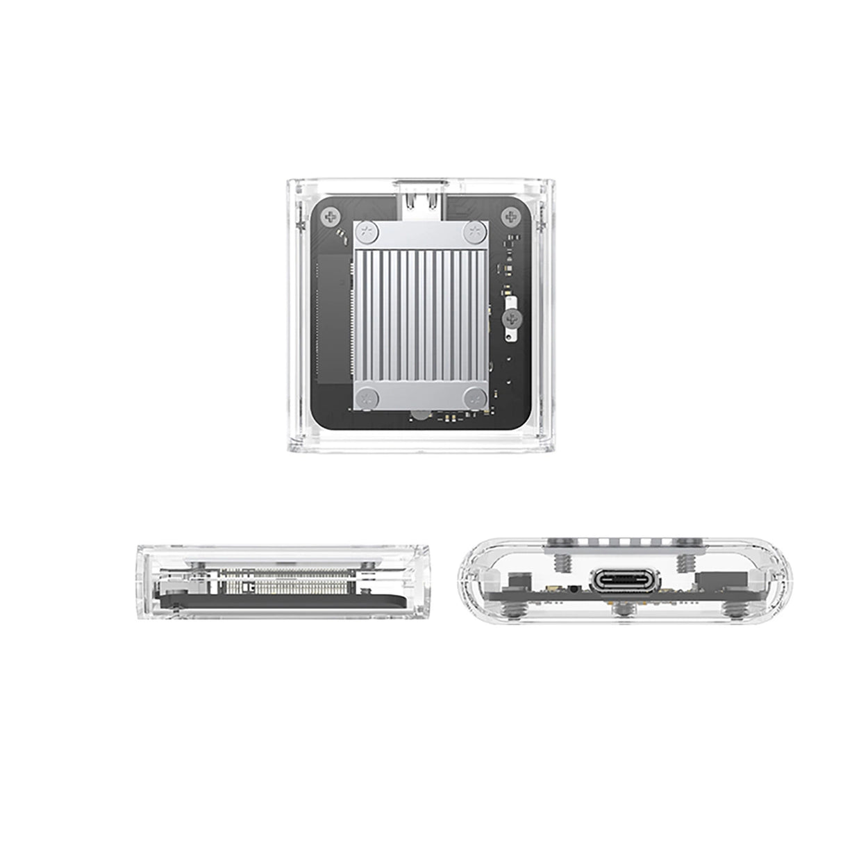 Orico TC20-M2-10G M.2 NVME USB-C 3.2 Disk Caddy - Gennemsigtig