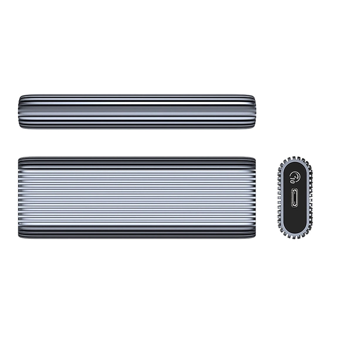 Orico AM2C3-G2 M.2 NVME USB-C 3.2 Disk Drive - Grå