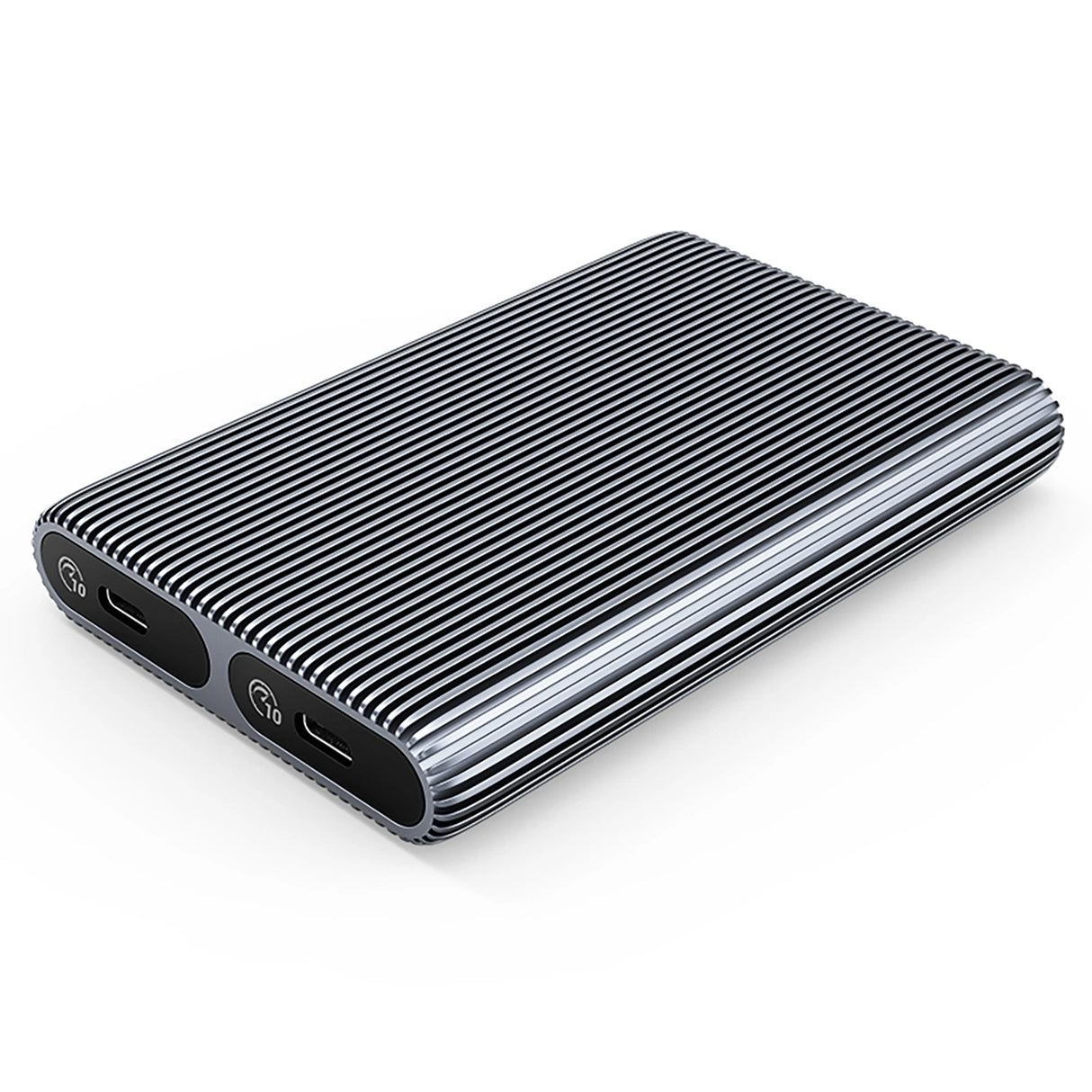 Orico AM2C3-2N Dual Disk Caddy til to M.2 NVME USB-C 3.2 10Gb/s drev - Grå