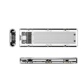Orico TCM2-C3 M.2 NVME til USB-C 10Gb/s Disk Drive - Grå