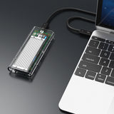 Orico TCM2-C3 M.2 NVME til USB-C 10Gb/s Disk Drive - Grå