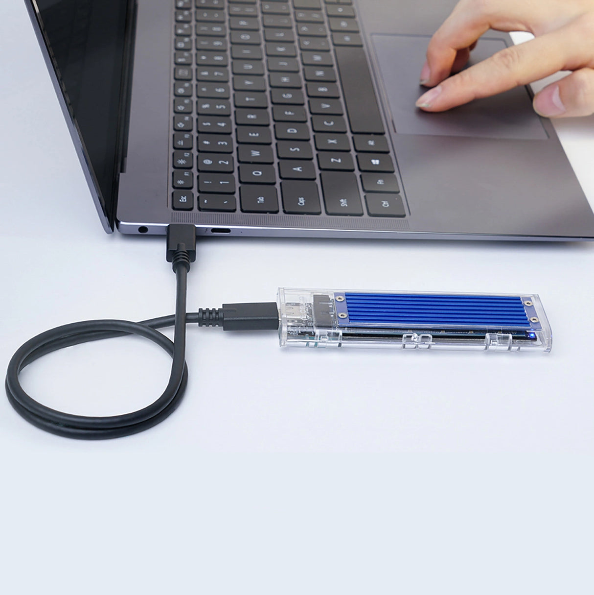 Orico TCM2-C3 M.2 NVME til USB-C 10Gb/s Disk Drive - Blå