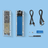 Orico TCM2-C3 M.2 NVME til USB-C 10Gb/s Disk Drive - Blå
