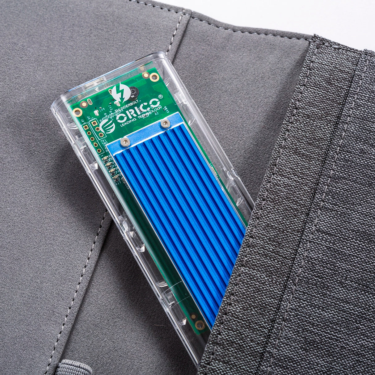 Orico TCM2-C3 M.2 NVME til USB-C 10Gb/s Disk Drive - Blå