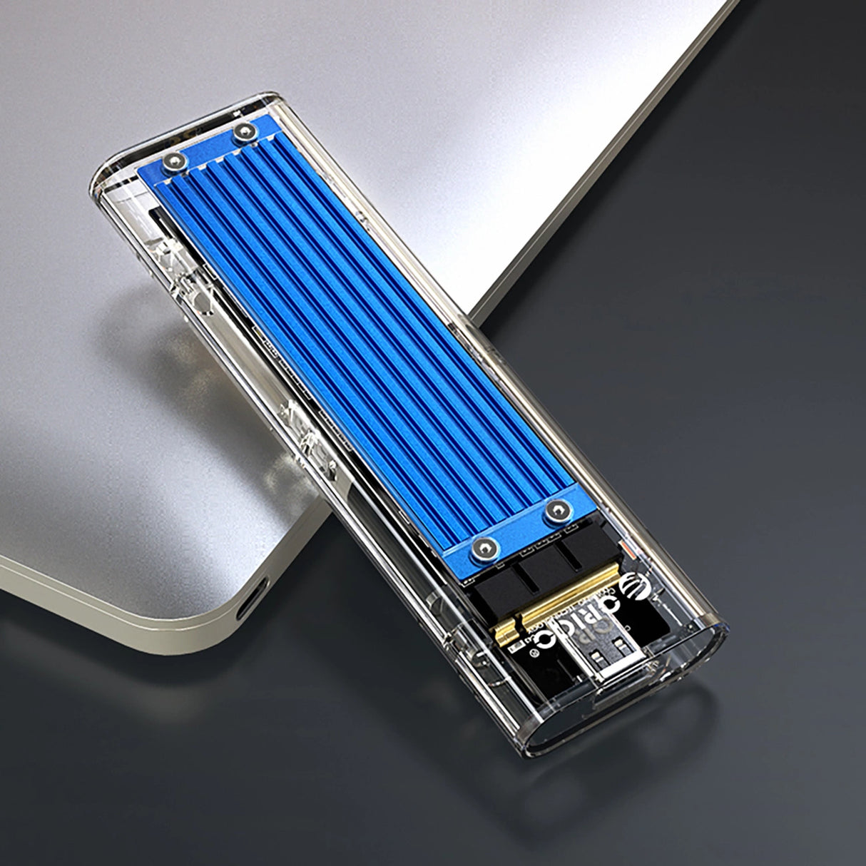 Orico TCM2-C3 M.2 NVME til USB-C 10Gb/s Disk Drive - Blå