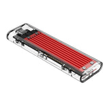 Orico TCM2-C3 M.2 NVME til USB-C 10Gb/s Disk Drive - Rød