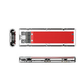 Orico TCM2-C3 M.2 NVME til USB-C 10Gb/s Disk Drive - Rød
