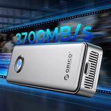 Orico OUM2-G20 M.2 NVME USB-C 3.2 20Gb/s Disk Drive - Silver