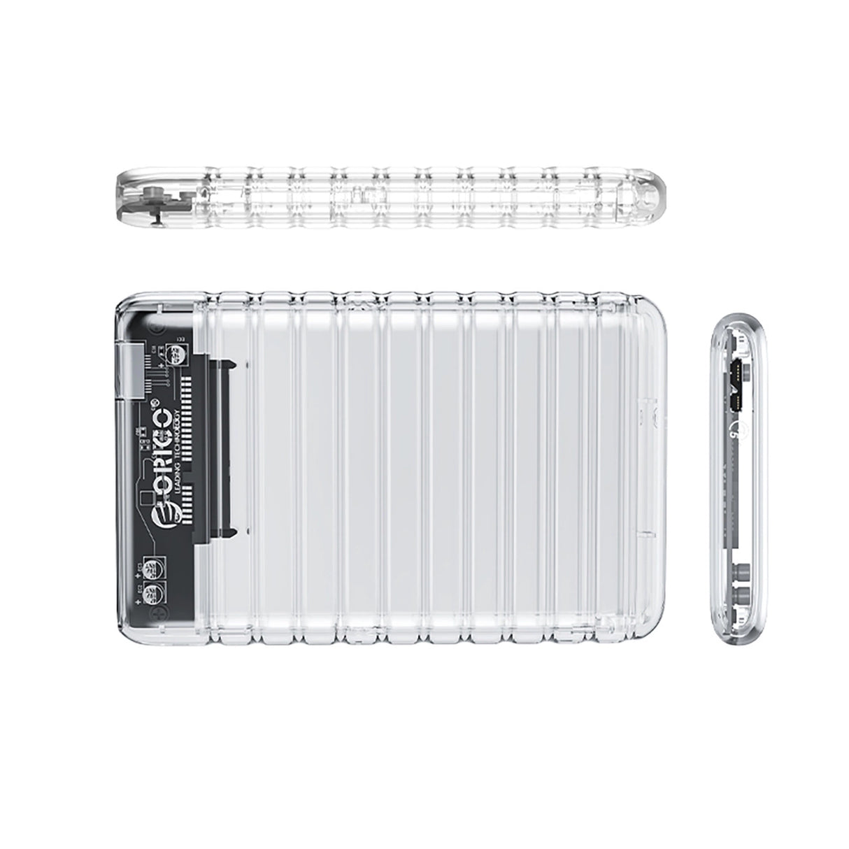Orico 2139U3-V1 2.5" HDD/SSD USB Micro-B 5Gb/s Disk Drive - Gennemsigtig