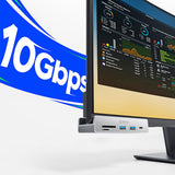 Orico MH5PC Hub Clamp-Mounted USB-C / 2x USB-A 3.2 + 1x USB-C 3.2 + 1x SD&TF - Sølv