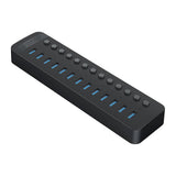 Orico CT2U3-13AB 13x USB-A 3.0 Hub med Switches - sort