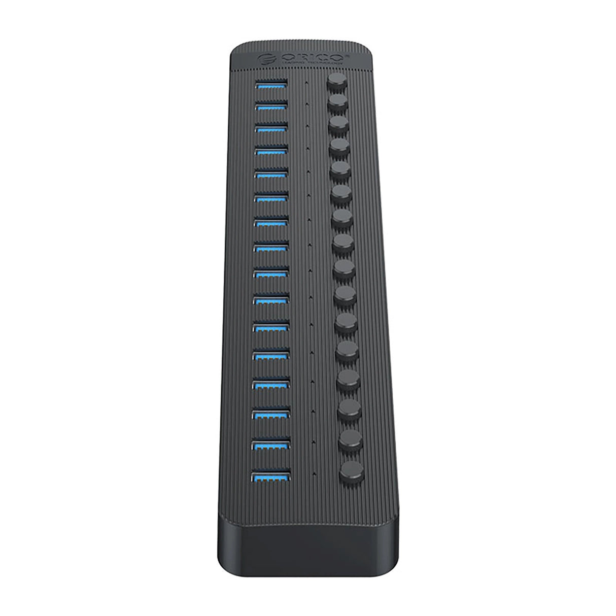 Orico CT2U3-16AB 16x USB-A 3.0 Hub med Switches - sort