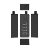 Hub Orico W5P-U2-100 4x USB-A 2.0 + microUSB 5V 1m - sort