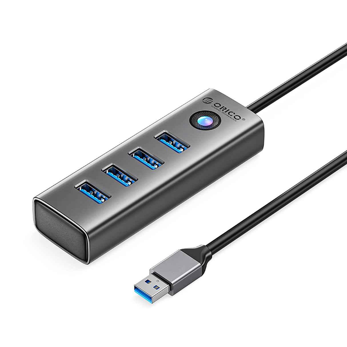 Hub Orico PDD4U-U3 4x USB-A 3.0 - grå