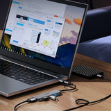 Orico YSB4-U2 USB-A/USB-C Hub Docking Station 2x USB-A 2.0 + 1x USB-A 3.0 + 1x USB-C 2.0 + 1x USB-C - Grå