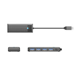 Orico PAPW4A-C3 USB-A Hub Docking Station 4x USB-A 3.0 - sort