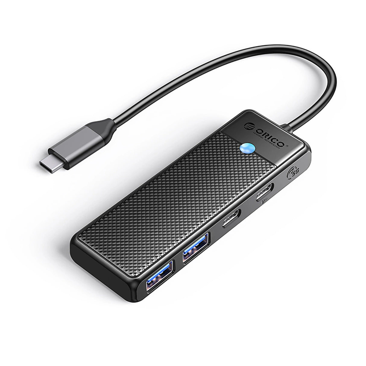 Hub USB-C Orico PAPW2AC-C3 docking station 2x USB-A 3.0 + 2x USB-C 3.0 - sort