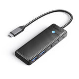 Hub USB-C Orico PAPW2AC-C3 docking station 2x USB-A 3.0 + 2x USB-C 3.0 - sort
