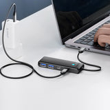 Hub USB-C Orico PAPW2AC-C3 docking station 2x USB-A 3.0 + 2x USB-C 3.0 - sort
