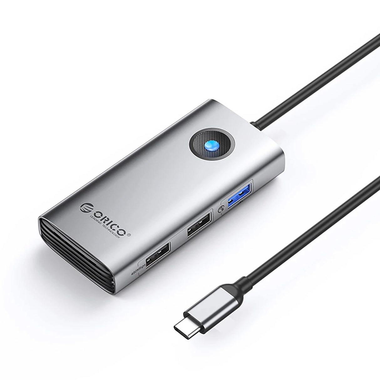 Orico PW11-5P USB-C Hub Docking Station 1x USB-A 3.0 + 2x USB-A 2.0 + 1x USB-C PD + 1x HDMI - Grå